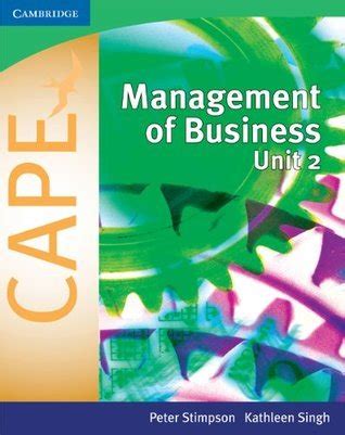 CAPE MANAGEMENT OF BUSINESS UNIT 2 NOTES Ebook Epub
